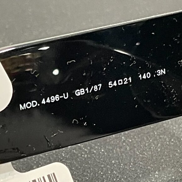 Versace Oversized Women's Black Spellout Sunglasses VE4496U (JB1385) - Picture 4 of 5